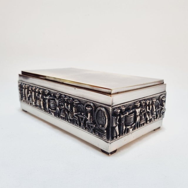 Vintage Industrial Copper Cigar Box, 1960s For Sale - Image 6 of 18