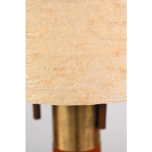 Table Lamp with Teak and Brass For Sale - Image 11 of 12