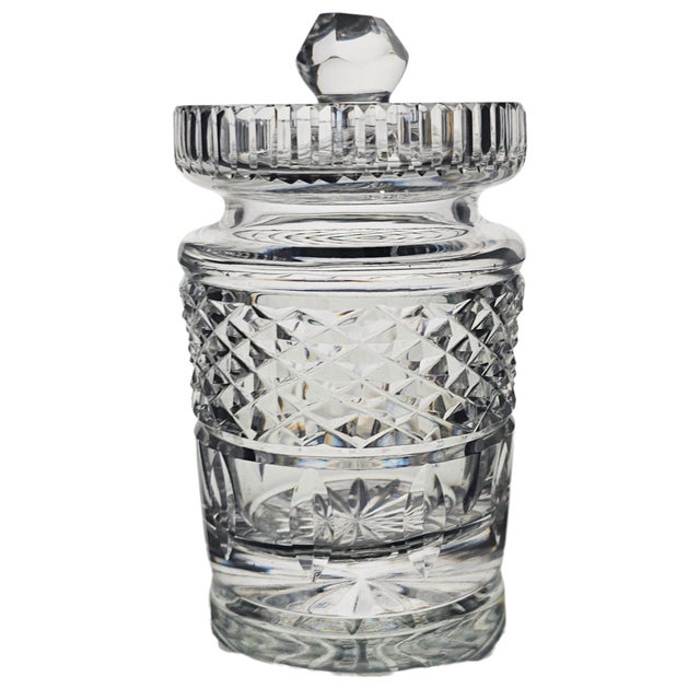 Transparent Waterford Castlemaine Irish Crystal Honey Jam Jar With Lid 4.75" For Sale - Image 8 of 14