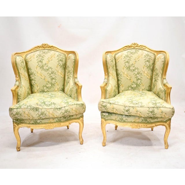 Set of French Gilt Armchairs For Sale - Image 4 of 14