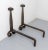 Wrought Iron Fireplace Andirons Firedogs, France, 1960s, Set of 2 For Sale - Image 3 of 7