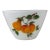 Mid 20th Century Gay Fad Studios & Fire King Hand Painted Fruit Pattern Milk Glass Bowl For Sale