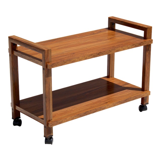 Mid-Century Modern Two-Tier Bar / Tv Cart by Gusdorf For Sale