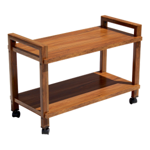 Mid-Century Modern Two-Tier Bar / Tv Cart by Gusdorf