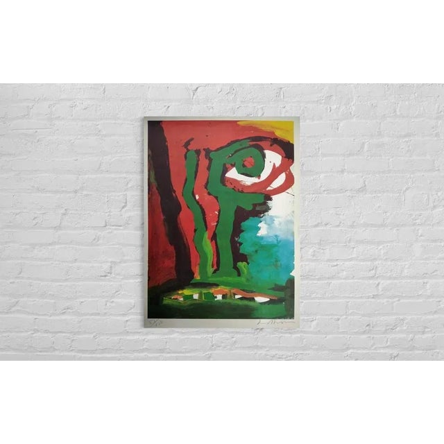 Bengt Lindstrom, Composition, 1985, Lithograph For Sale - Image 3 of 8