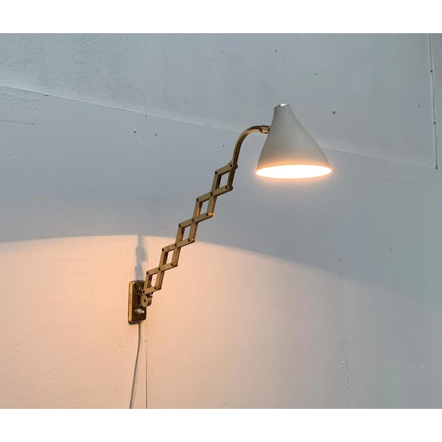 Mid-Century Modern Mid-Century Scissor Wall Lamp For Sale - Image 3 of 18