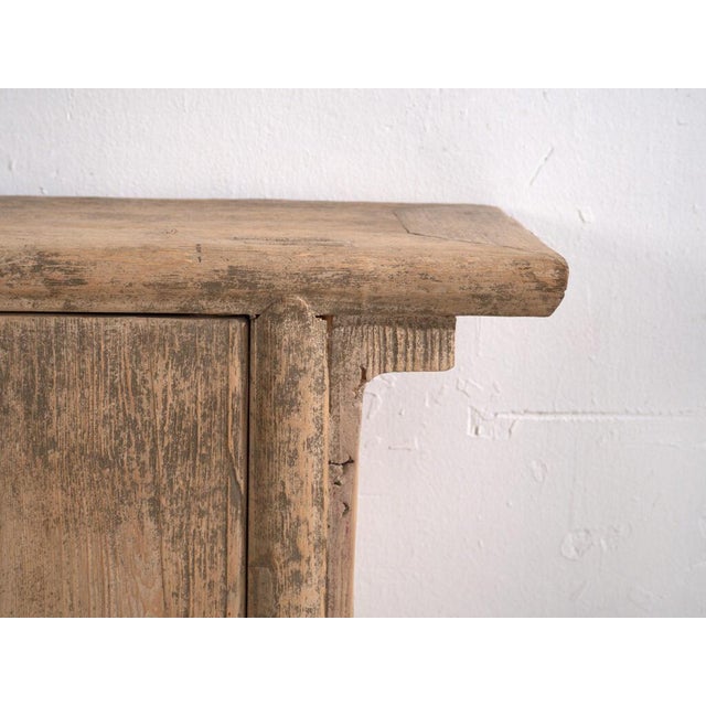 Antique Distressed Elm Sideboard For Sale - Image 5 of 12