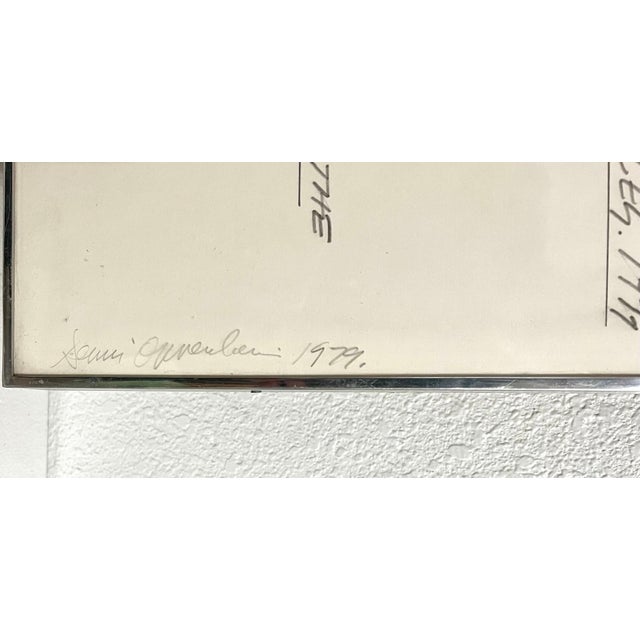 Dennis Oppenheim, Dennis Oppenheim Large Abstract Conceptual Sculpture Drawing for Ace Gallery LA, 1979 For Sale - Image 4 of 17