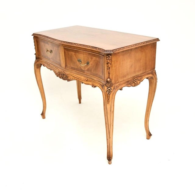 French Walnut Console Table, 1920s For Sale - Image 4 of 10