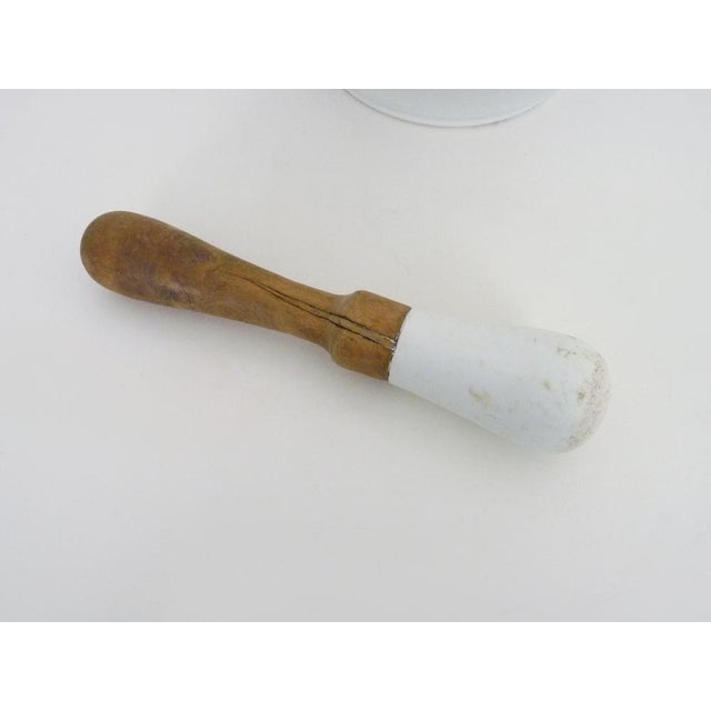 Stone Former Apothecary Mortar in White Marble, 1890s For Sale - Image 7 of 11