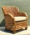 Vintage French Cane Lounge Chair For Sale - Image 12 of 17