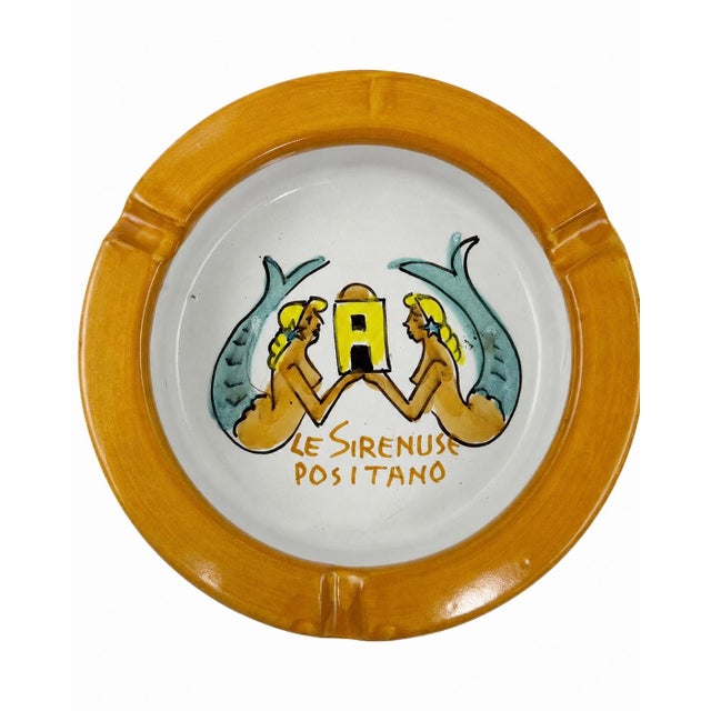 Vintage Le Sirenuse Hotel Positano Italy Ceramic Ashtray For Sale - Image 10 of 12