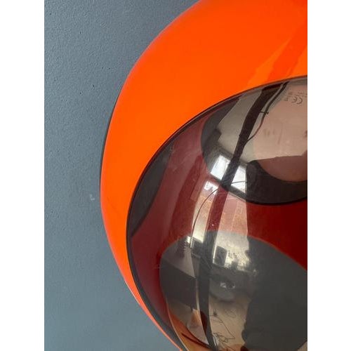 Vintage Orange Bug Eye Massive Space Age Pendant Lamp by Luigi Colani For Sale - Image 9 of 11