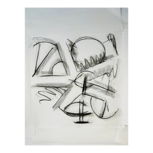 Charcoal Drawing by Erik Sulander in Post-Franz Kline Lineage.