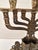 Vintage Brass Menorah With Movable Doors For Sale - Image 4 of 11