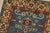 Kazak Rug 2’9” X 4’2” Blue Wool Tribal Hand-Knotted Oriental Carpet For Sale In Philadelphia - Image 6 of 10