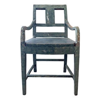 19th C Swedish Painted Chair For Sale