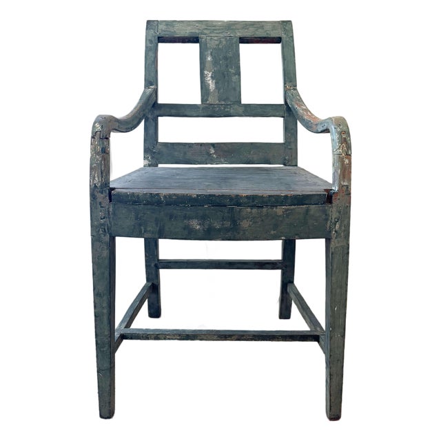 19th C Swedish Painted Chair For Sale