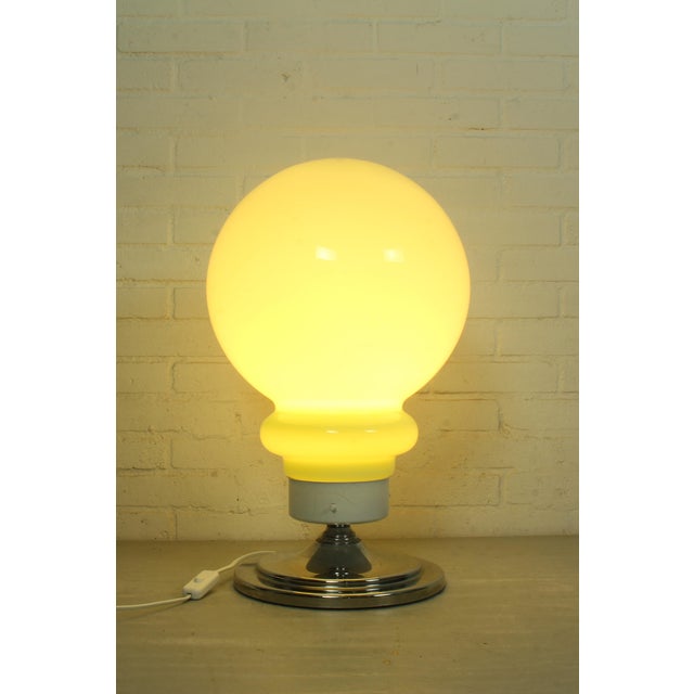 Large Space Age Italian Murano Glass Table Lamp, 1970s For Sale - Image 4 of 10