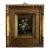 Vintage Miniature Italian Floral Still Life Oil Painting in Gold Frame For Sale