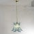 Petal Suspension Lamp in Murano Glass Color and White Color, 1990s For Sale - Image 4 of 12