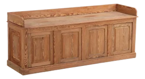 Belgian Pitch Pine Display Cabinet / Sideboard, C. 1900.