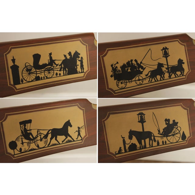 Grain Painted Plank Seat Dining Chairs - Set of 8 For Sale - Image 9 of 13