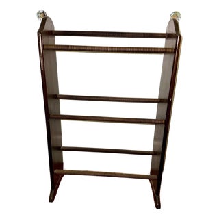 Antique Oak Freestanding Garment Drying Rack or Quilt Rack For Sale