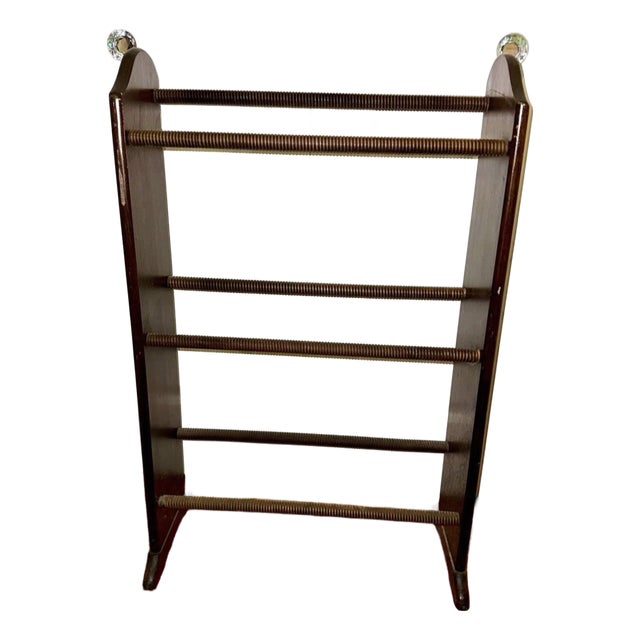 Antique Oak Freestanding Garment Drying Rack or Quilt Rack For Sale