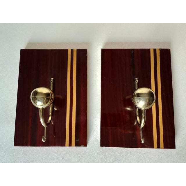 Mid-Century Modern Italian Coat Hangers, 1970s, Set of 2 For Sale - Image 6 of 16