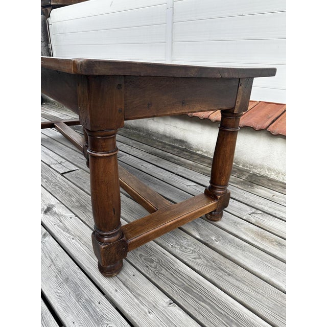 Early 20th Century Walnut Dining Table For Sale - Image 4 of 13