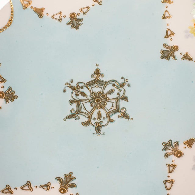 1920's Antique Decorative Footed Bowl For Sale - Image 9 of 12