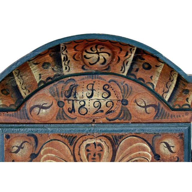 Swedish Painted Wall Cupboard For Sale - Image 4 of 8