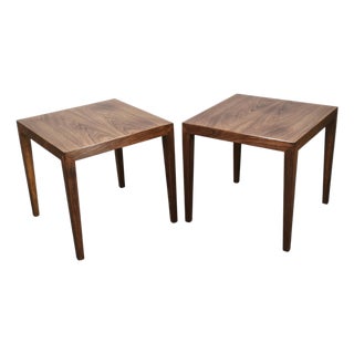 Side Tables by Severin Hansen for Haslev Møbelfabrik, 1960s, Set of 2 For Sale