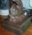 Bronze 19th Century American Cast Iron Dolphin Support & Shell Basin Bird Bath Font or Planter For Sale - Image 8 of 11