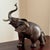 Large Mid-20th Century Brass Elephant Sculpture W/ Bronze Patinated Finish For Sale - Image 11 of 11