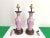 1940s French Floral Urn Lamps & Shades, Pair For Sale - Image 18 of 18