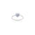 Metal 14k Gold Diamond Halo Blue Sapphire Birthstone Heart Ring Size 7 ( All Sizes Available) For Sale - Image 7 of 14