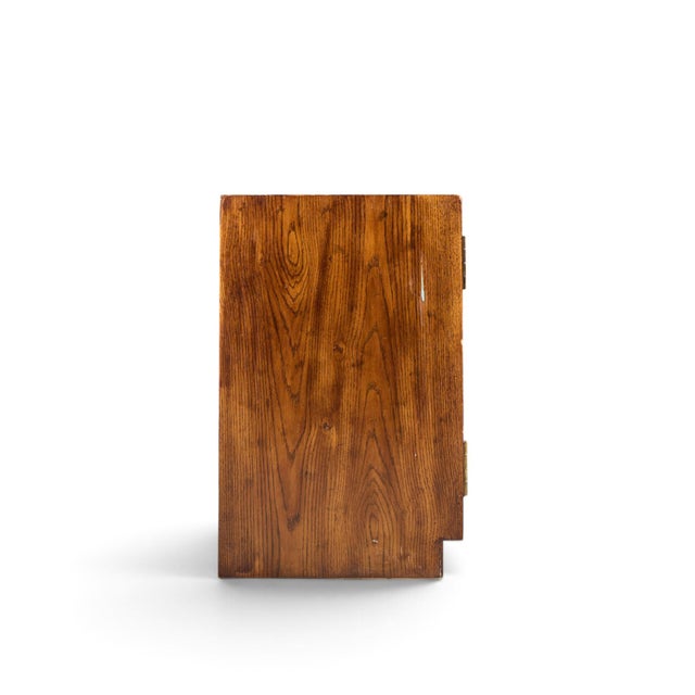 Henredon Henredon Campaign Mid Century Walnut and Brass Cabinet For Sale - Image 4 of 7