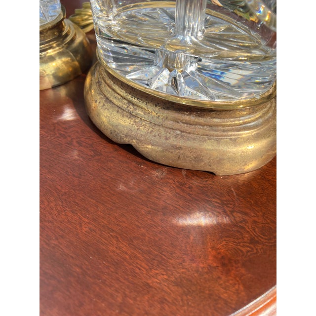 1970s Waterford Crystal Lamps - a Pair For Sale In Nashville - Image 6 of 7