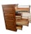 1980s Vintage Tiger Oak File Cabinet Four Locking Drawers, Paneled Sides Legal Size For Sale - Image 5 of 12