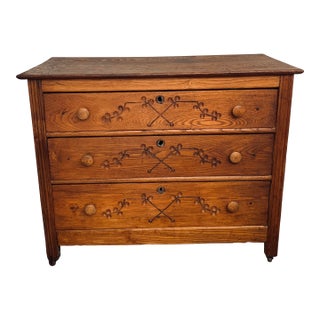 Charming Antique Eastlake Dresser Chest Sideboard Bar For Sale
