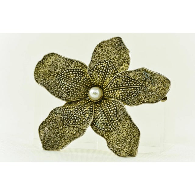 Orchid Brooch by Theodor Fahrner, Germany, 1935 For Sale - Image 9 of 10