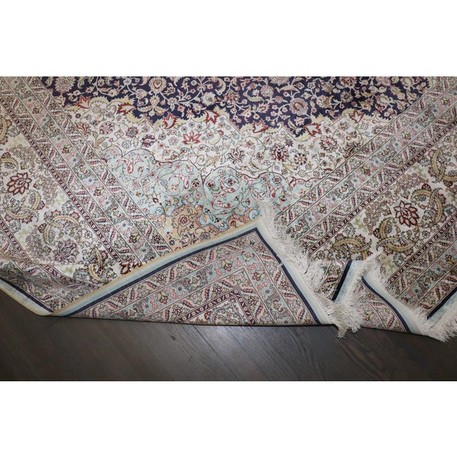 All Silk Turkish Herekeh Rug no. 10936 For Sale - Image 4 of 12