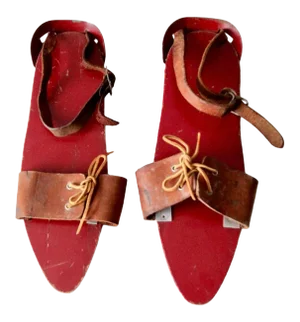 Antique Wooden Ice Skates