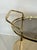 1940s Italian oval drinks trolley in brass and lacquered wood For Sale - Image 6 of 12