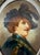 This antique 19th century original hand painted miniature portrait of Rembrandt is a beautiful piece of art from the mid...
