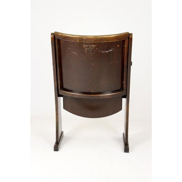 Vintage cinema armchair produced by TON (formerly Thonet), dating to the 1940s–1950s, Czech origin. Preserved in good...