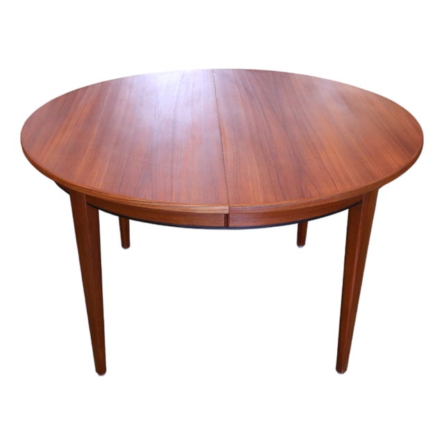 Round Dining Table in Teak by Gunni Omann, Denmark, 1960s For Sale