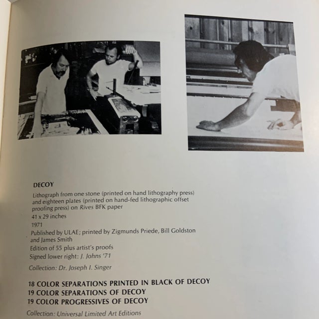 Paper 1972 Jasper Johns Decoy Print and Painting Book For Sale - Image 7 of 9